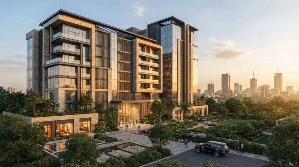 Modern building designed by a top architectural firm in Kenya