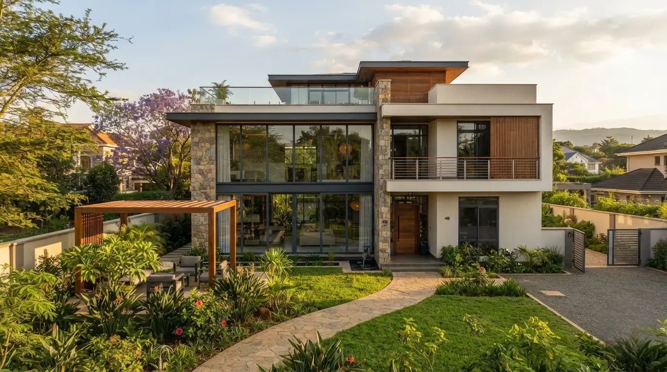 Modern residential building designed by an architectural firm in Nairobi Kenya