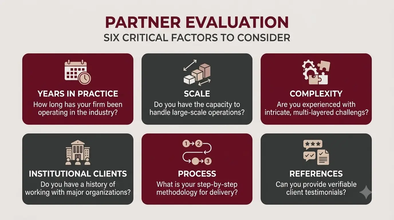 Infographic of proof points to ask top architectural firms in Kenya for
